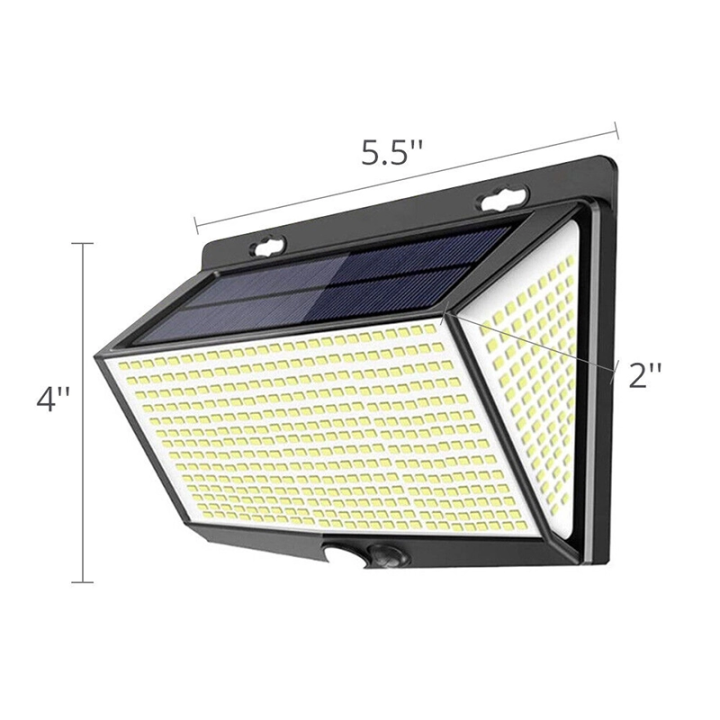 Соларна лампа с датчик за движение и 468 LED светлини