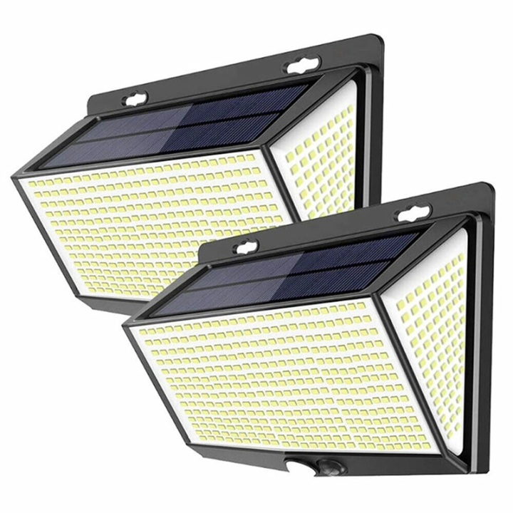 Соларна лампа с датчик за движение и 468 LED светлини
