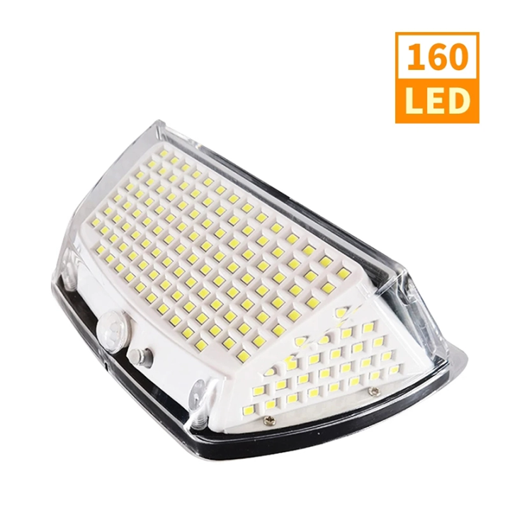 Соларна LED лампа със сензор за движение – 160 LED, 3 режима, IP65