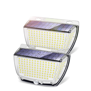 Соларна LED лампа със сензор за движение – 160 LED, 3 режима, IP65