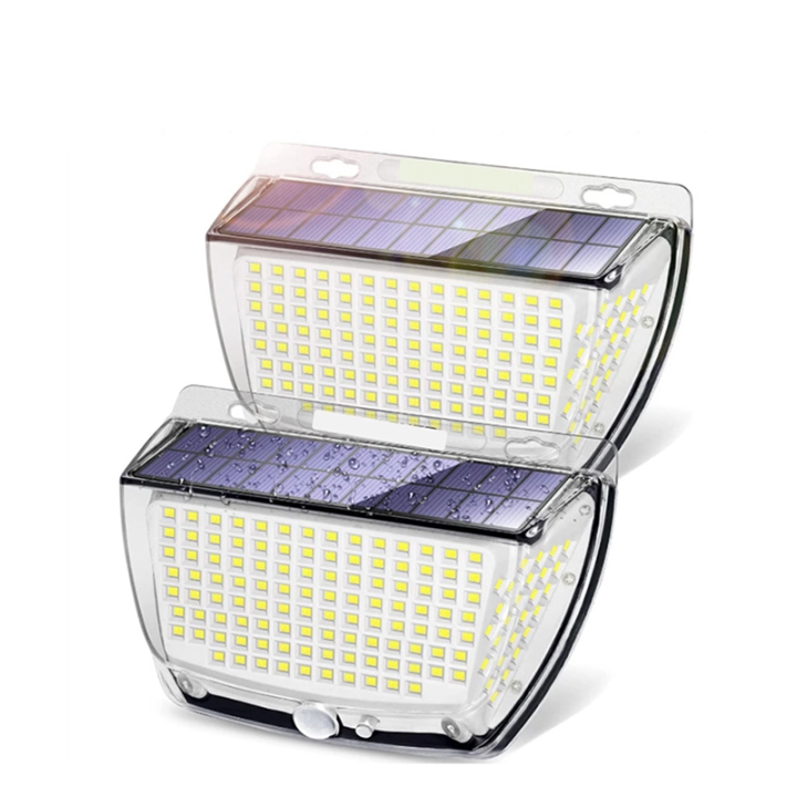 Соларна LED лампа със сензор за движение – 160 LED, 3 режима, IP65