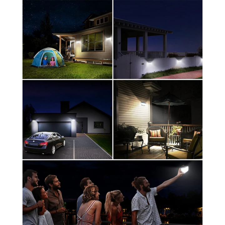Соларна LED лампа със сензор за движение – 160 LED, 3 режима, IP65